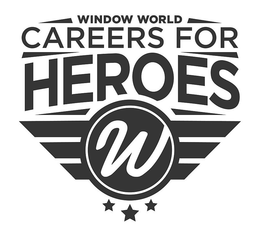 WINDOW WORLD CAREERS FOR HEROES W trademark
