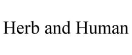 HERB AND HUMAN trademark