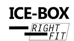 ICE-BOX RIGHT FIT trademark