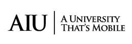 AIU A UNIVERSITY THAT'S MOBILE trademark