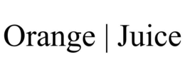 ORANGE | JUICE trademark