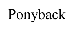 PONYBACK trademark