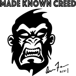 MADE KNOWN CREED ARIE FERRELL 2/21/ trademark