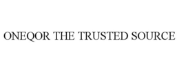 ONEQOR THE TRUSTED SOURCE trademark