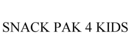 SNACK PAK 4 KIDS trademark