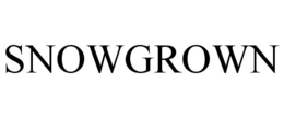 SNOWGROWN trademark