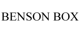 BENSON BOX trademark