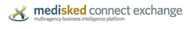 X MEDISKED CONNECT EXCHANGE MULTI-AGENCY BUSINESS INTELLIGENCE PLATFORM trademark