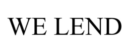 WE LEND trademark