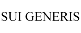 SUI GENERIS trademark