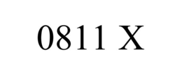 0811 X trademark