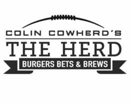 COLIN COWHERD'S THE HERD BURGERS BETS &BREWS trademark
