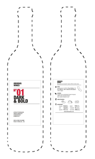 OBVIOUS WINES NO 01 DARK & BOLD #FRUITFORWARD #MEDIUMBODY #SNOBFREE #SMOOTH 2016 RED BLEND PASO ROBLES, CA OBVIOUS WINES BECAUSE YOU SHOULDN'T NEED A PHD TO DRINK WINE. #DNA ESTATE GROWN IN 2016 IN PAS ROBLES, CA 51% MERLOT + 49% CABERNET SAUVIGNON 100% VEGAN #GREEN GRAPES FROM SUSTAINABLY FARMED VINEYARD. 100% SOLAR-POWERED WINERY. ZERO CARBON FOOTPRINT CORK. #BESTFRIENDS #WINEGEEK FRUITS DRY ACIDITY BODY TANNINS ALCOHOL WWW.OBVIOUSWINES.COM trademark