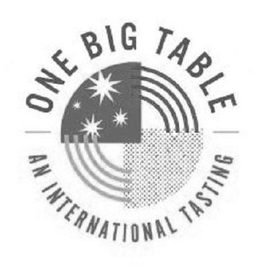 ONE BIG TABLE AN INTERNATIONAL TASTING trademark