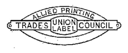 ALLIED PRINTING TRADES COUNCIL UNION LABEL trademark