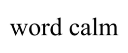 WORD CALM trademark