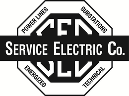 SERVICE ELECTRIC CO. SEC POWER LINES SUBSTATIONSENERGIZED TECHNICAL trademark