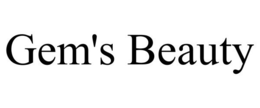 GEM'S BEAUTY trademark