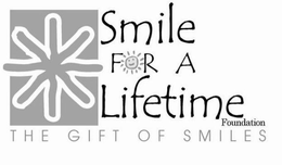 SMILE FOR A LIFETIME FOUNDATION THE GIFT OF SMILES trademark