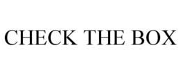 CHECK THE BOX trademark