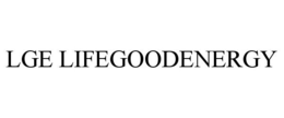 LGE LIFEGOODENERGY trademark