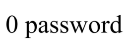 0 PASSWORD trademark