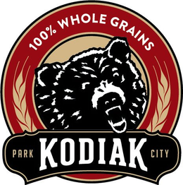 100% WHOLE GRAINS KODIAK PARK CITY trademark