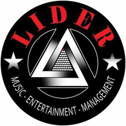 LIDER MUSIC-ENTERTAINMENT-MANAGEMENT trademark