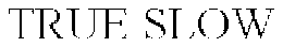 TRUE SLOW trademark