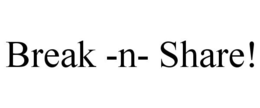 BREAK -N- SHARE! trademark