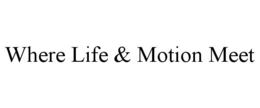 WHERE LIFE & MOTION MEET trademark