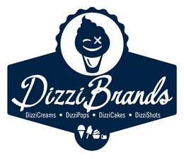 DIZZIBRANDS DIZZICREAMS · DIZZIPOPS · DIZZICAKES · DIZZISHOTS trademark