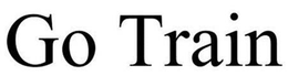 GO TRAIN trademark