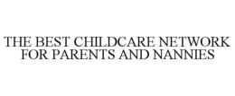 THE BEST CHILDCARE NETWORK FOR PARENTS AND NANNIES trademark