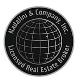 NADALINI & COMPANY, INC., LICENSED REALESTATE BROKER trademark