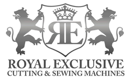 RE ROYAL EXCLUSIVE CUTTING & SEWING MACHINES trademark