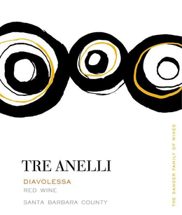 TRE ANELLI DIAVOLESSA RED WINE SANTA BARBARA COUNTY THE SANGER FAMILY OF WINES trademark