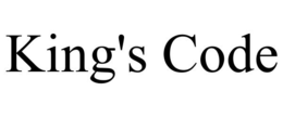 KING'S CODE trademark