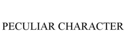 PECULIAR CHARACTER trademark