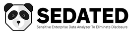 SEDATED SENSITIVE ENTERPRISE DATA ANALYZER TO ELIMINATE DISCLOSURE trademark