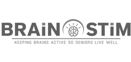 BRAIN STIM KEEPING BRAINS ACTIVE SO SENIORS LIVE WELL trademark