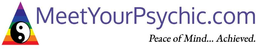 MEETYOURPSYCHIC.COM PEACE OF MIND... ACHIEVED. trademark