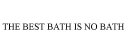 THE BEST BATH IS NO BATH trademark