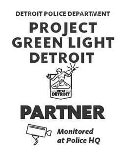 DETROIT POLICE DEPARTMENT PROJECT GREENLIGHT DETROIT CITY OF DETROIT PARTNER MONITORED AT POLICE HQ trademark