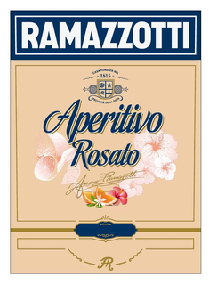 RAMAZZOTTI CASA FONDATA NEL 1815 SPECIALITÀ DELLA DITTA APERITIVO ROSATO AUSANO RAMAZZOTTI FR trademark
