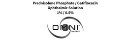 PREDNISOLONE PHOSPHATE / GATIFLOXACIN OPHTHALMIC SOLUTION 1% / 0.5% OMNI BY OSRX trademark