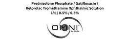 PREDNISOLONE PHOSPHATE / GATIFLOXACIN /KETOROLAC TROMETHAMINE OPHTHALMIC SOLUTION 1% / 0.5% / 0.5% OMNI BY OSRX trademark