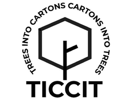 TREES INTO CARTONS CARTONS INTO TREES TICCIT trademark