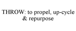THROW: TO PROPEL, UP-CYCLE & REPURPOSE trademark