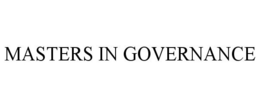 MASTERS IN GOVERNANCE trademark